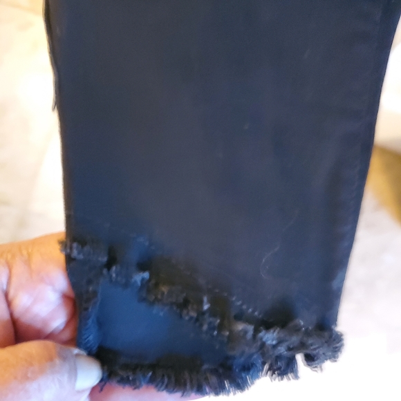 Lane Bryant Midrise Black distressed Jeans Size 16 - Picture 3 of 7